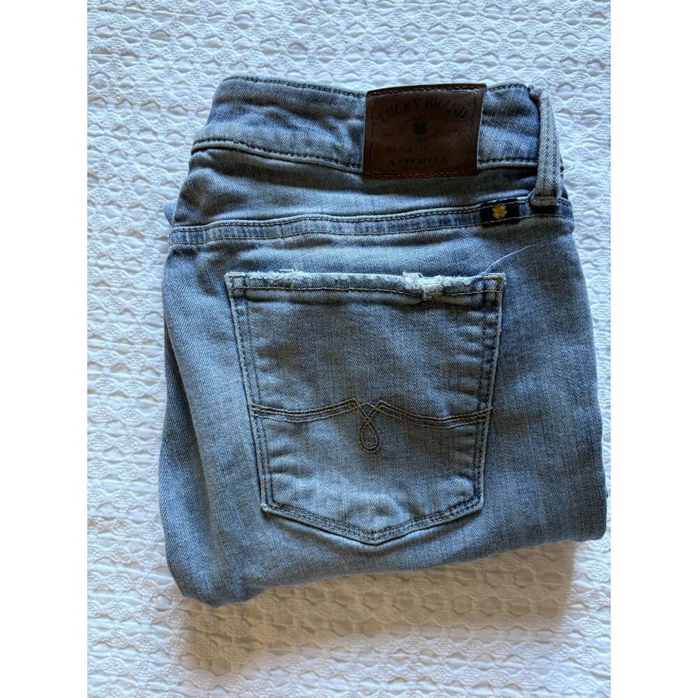 Lucky Brand Jeans Lolita Skinny Light Wash Size 8 Distressed